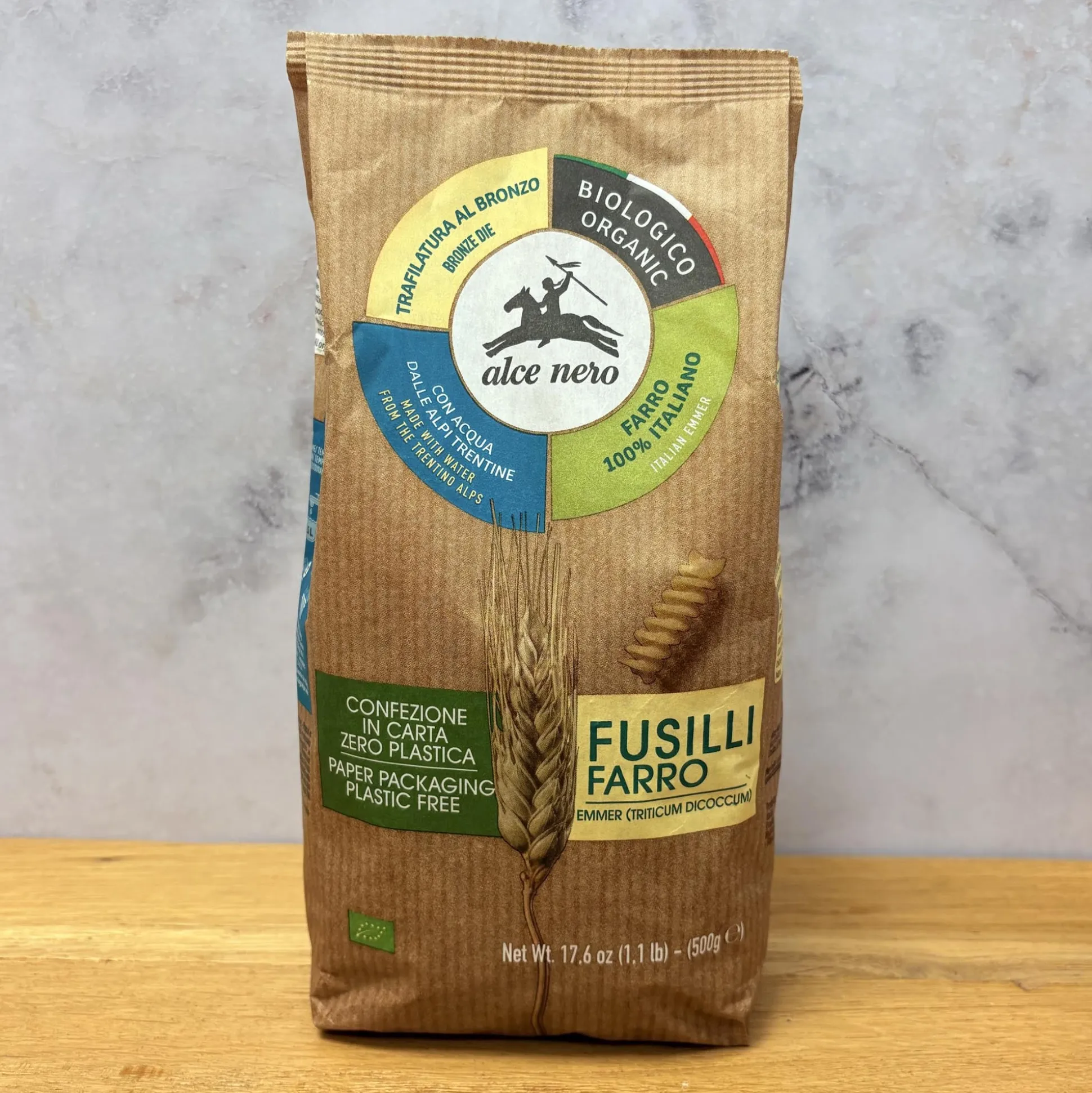 Alce Nero Organic Emmer Wheat Fusilli 500g