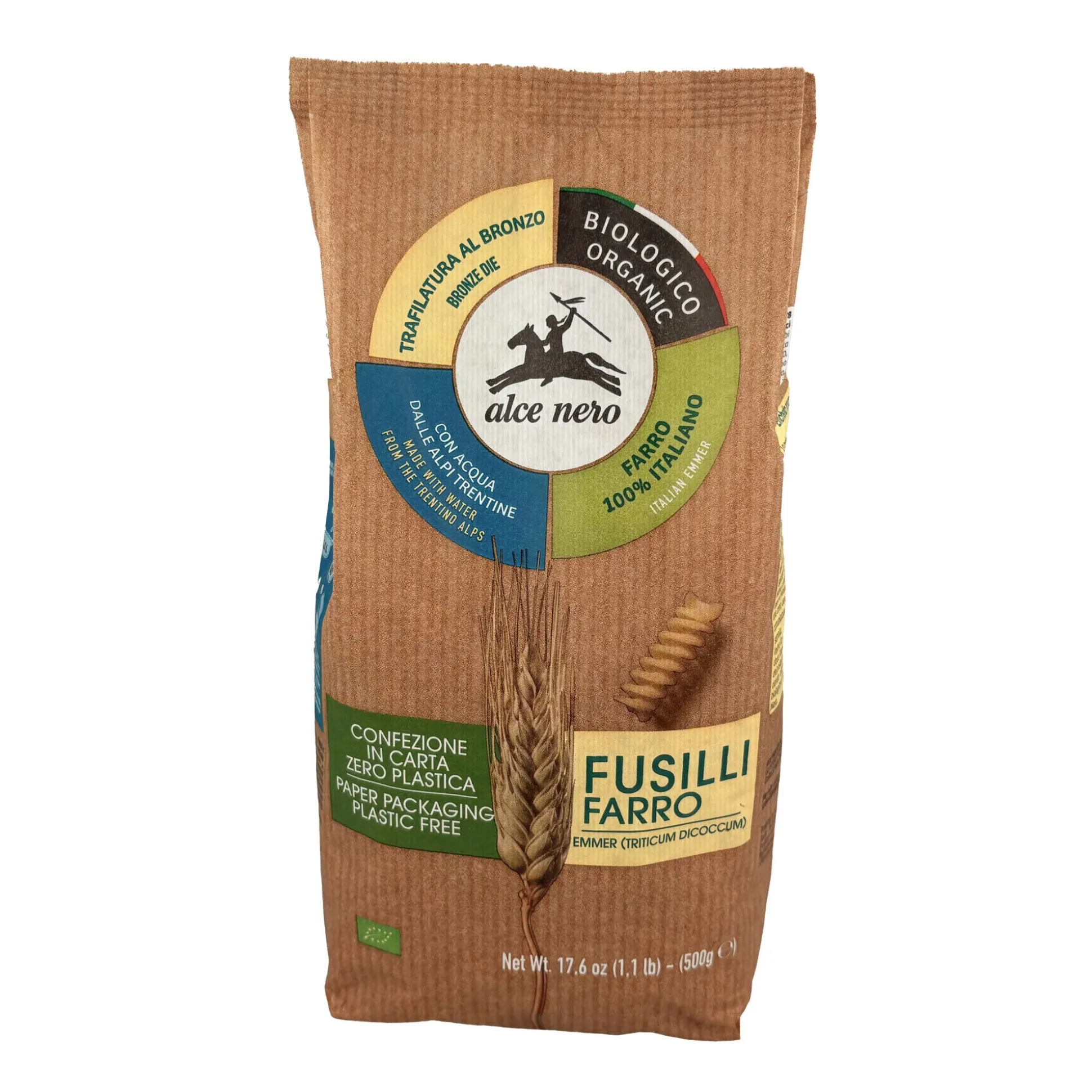 Alce Nero Organic Emmer Wheat Fusilli 500g