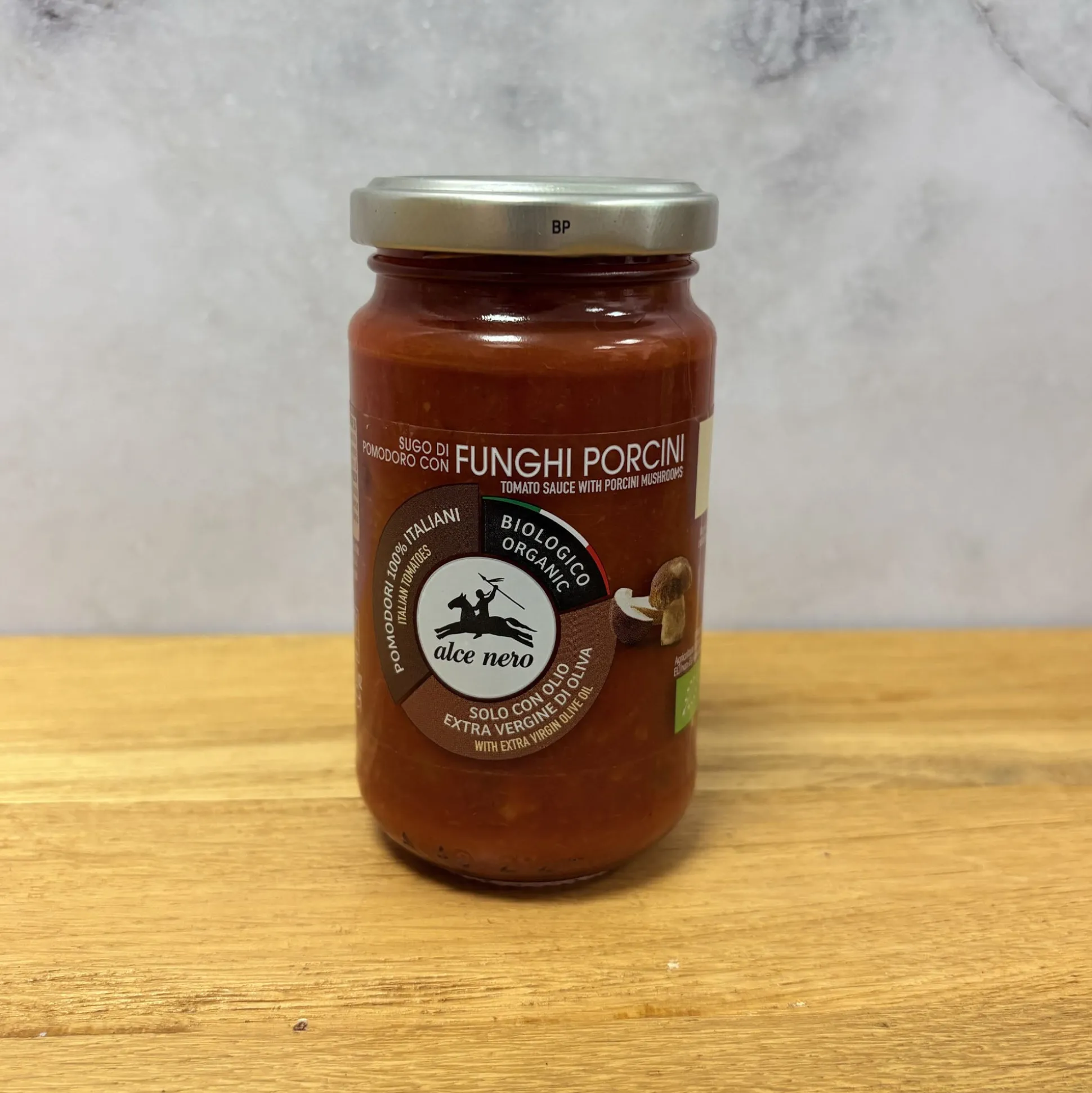 Alce Nero Organic Tomato sauce with porcini mushroom 200g