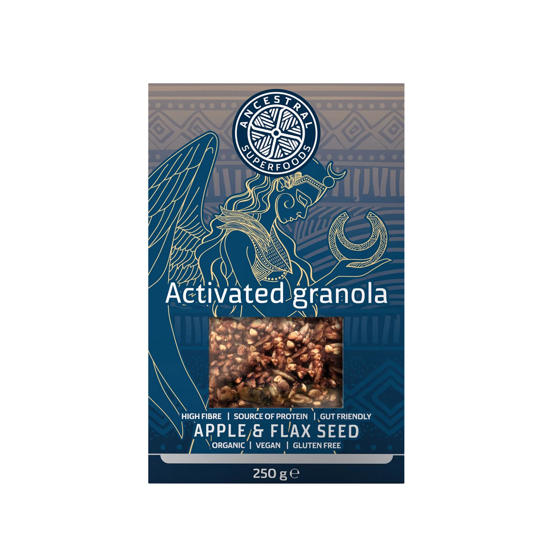 Ancestral Superfoods Activated Granola Apple and Flax Seeds 250g