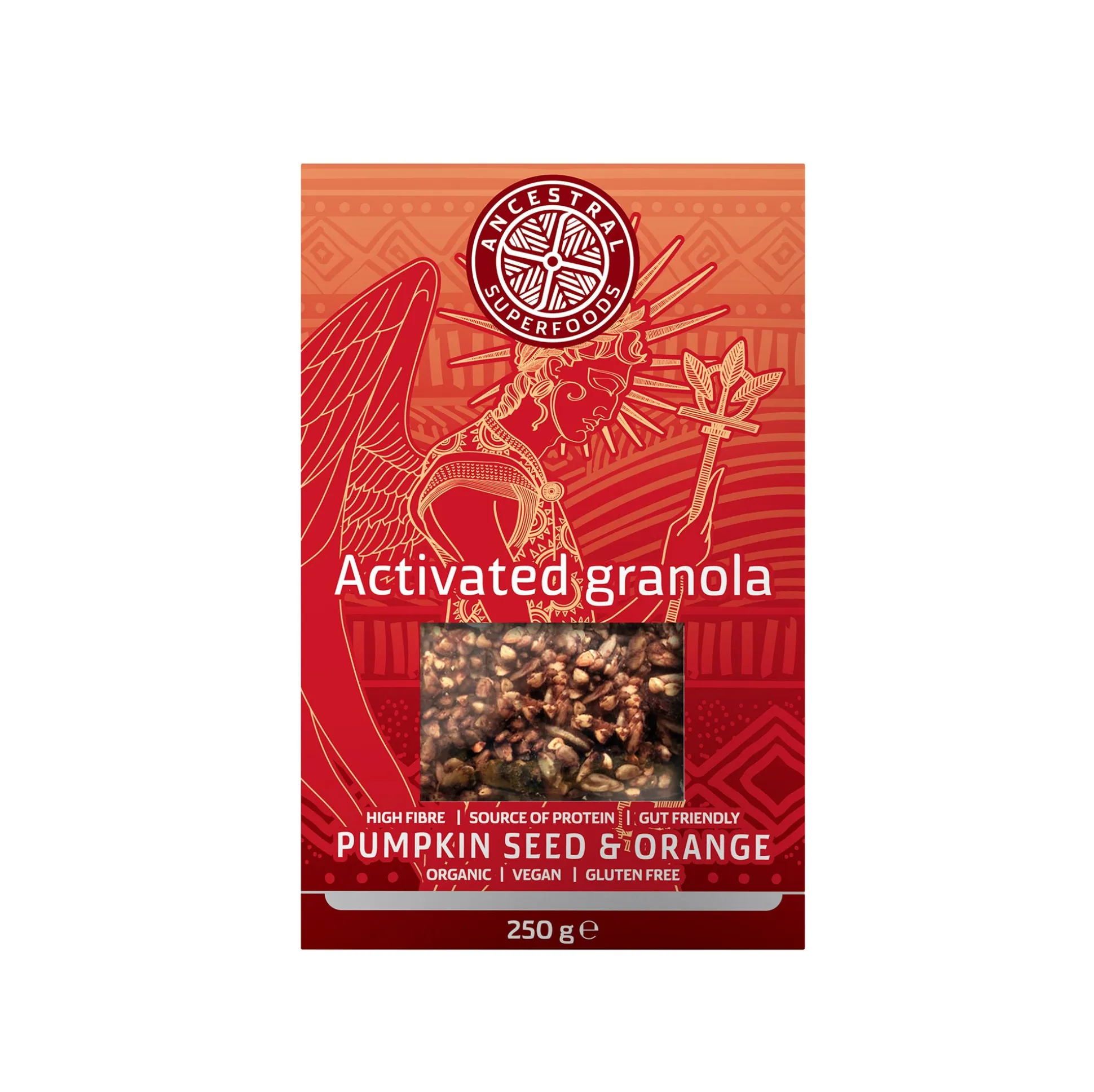 Ancestral Superfoods Activated Granola Pumpkin Seeds and Orange 250g