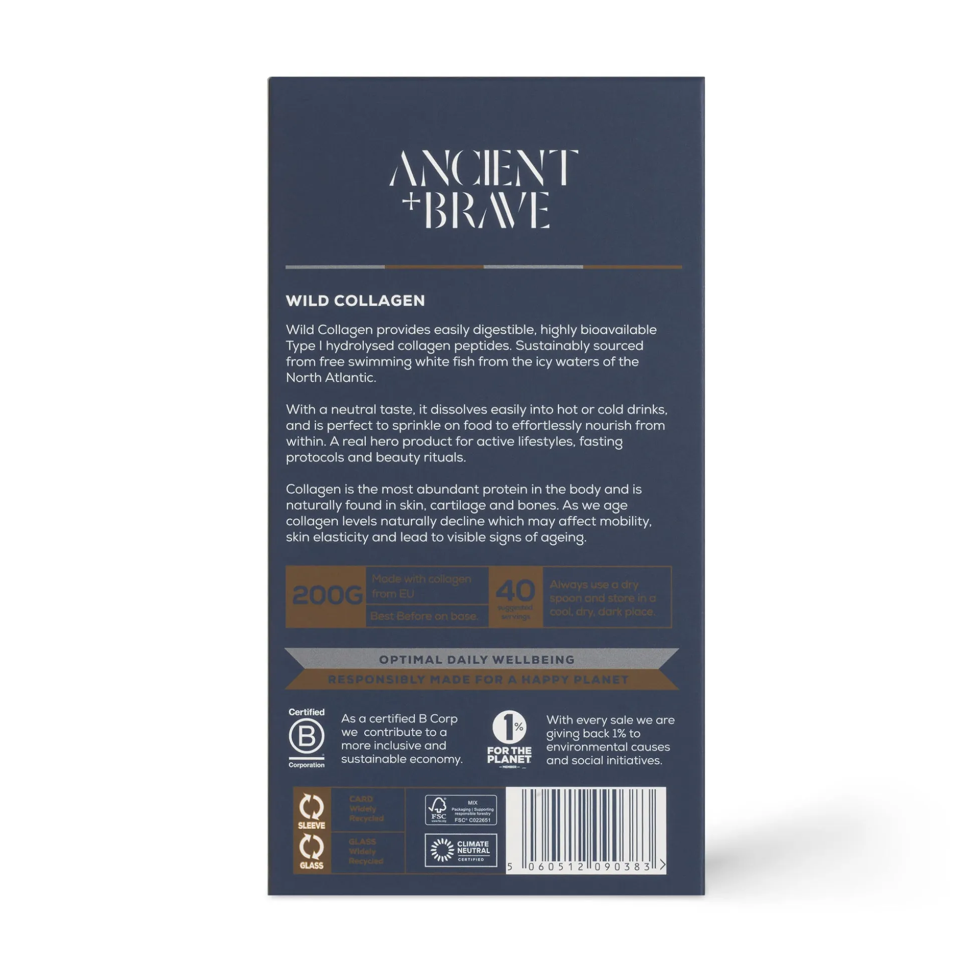 Ancient + Brave Wild Collagen Jar 200g
