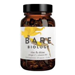 Bare Biology Rise & Shine, Omega-3 + Vitamin D3 Capsules 60 caps