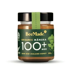 BeeMade Organic New Zealand Manuka Honey MGO 100+ 250g
