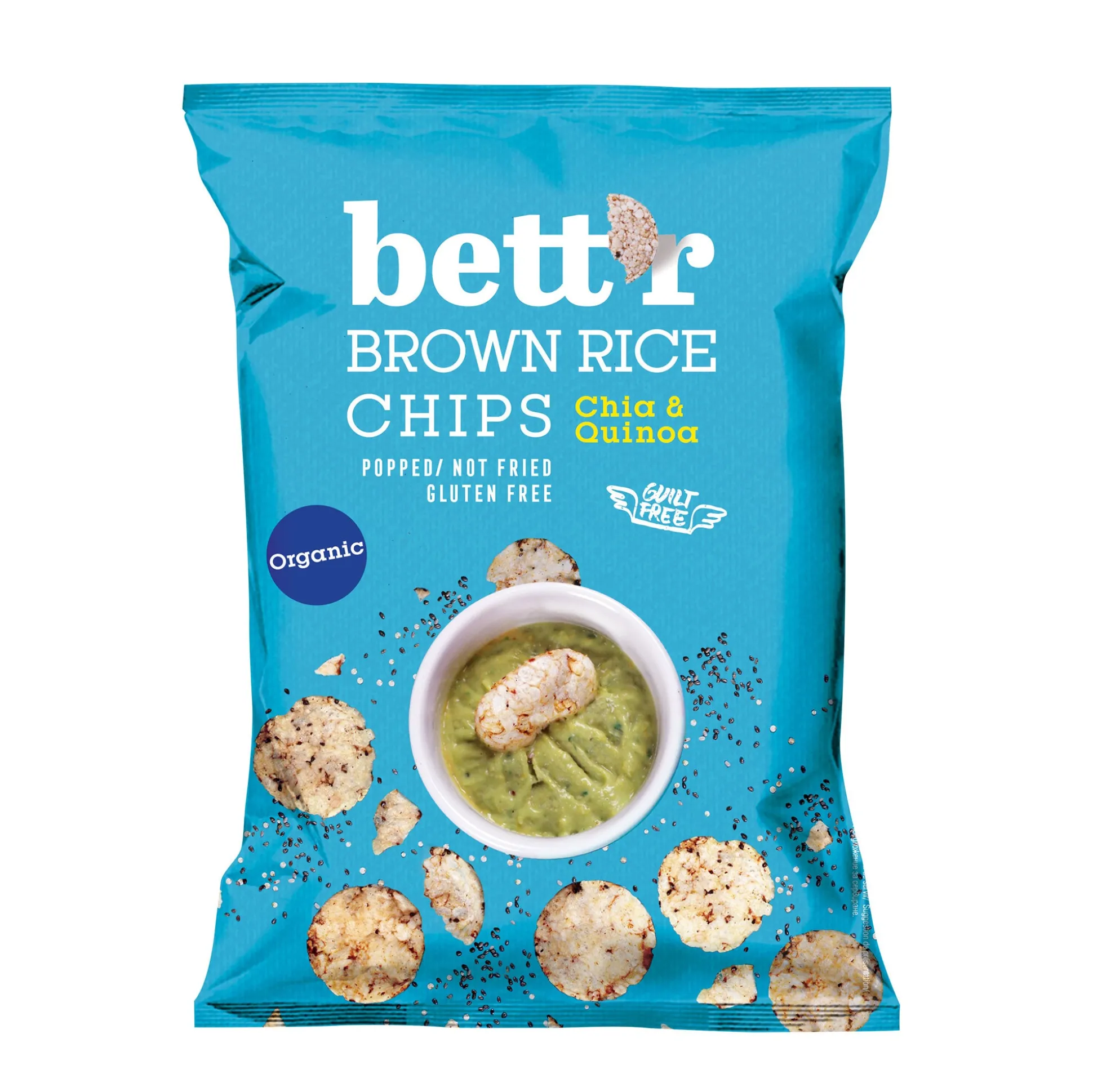 Bett’r Brown Rice Chips Chia & Quinoa 60g
