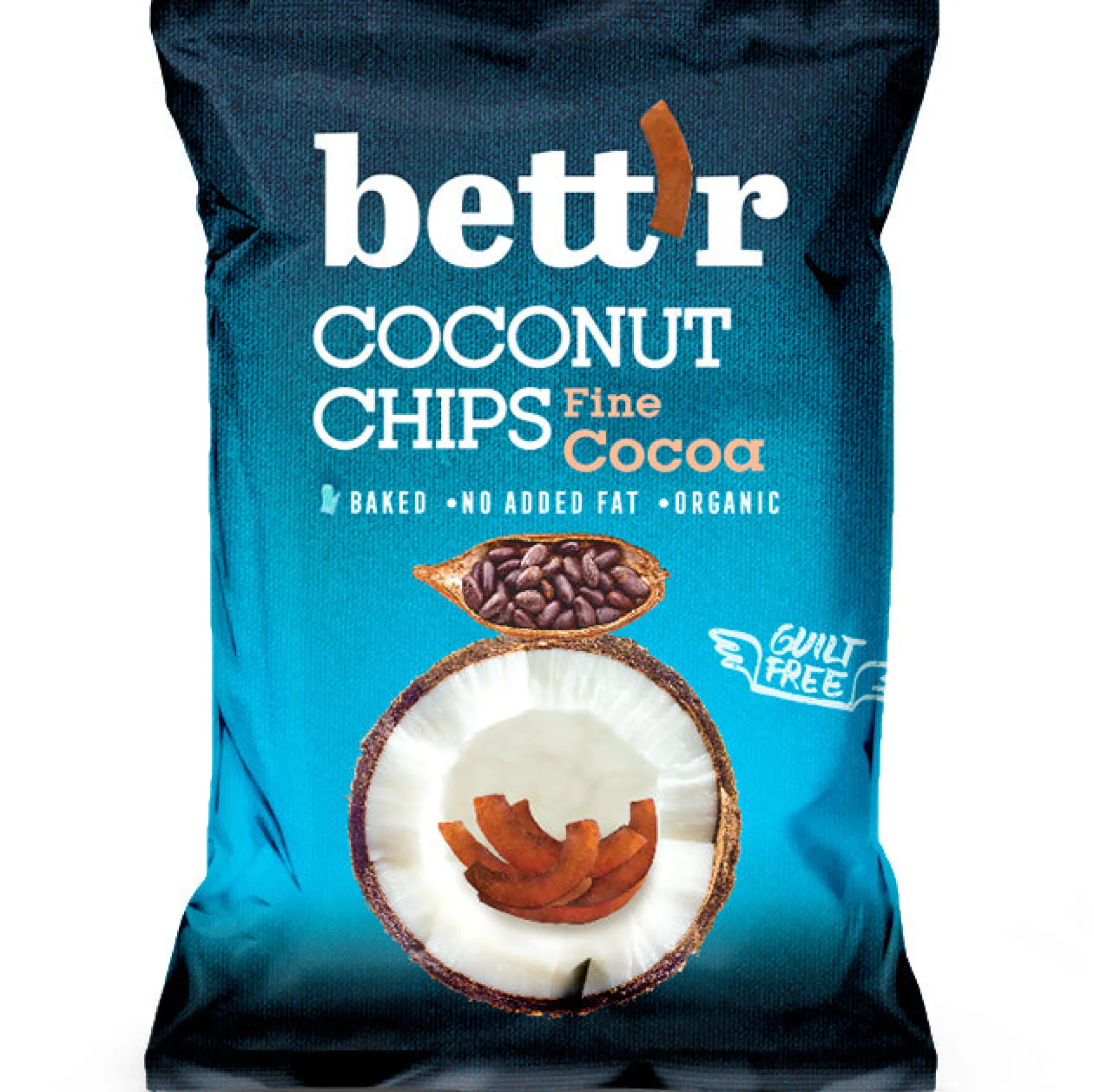 Bett’r Coconut Chips Fine Cocoa 40g