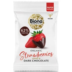 Biona Dark Chocolate Strawberries Organic 45g