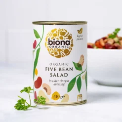 Biona Five Bean Salad in Vinaigrette Dressing 410g