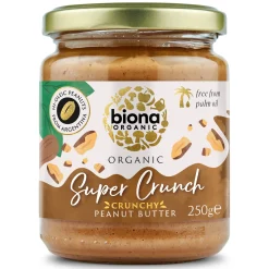 Biona High Oleic Super Crunch Peanut Butter Organic with Sea Salt 250g