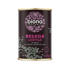 Biona Lentils Black Beluga 400g