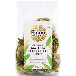 Biona Matcha Wheat Tagliatelle Nests 250g