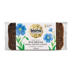 Biona Omega 3 Golden Linseed Rye Bread 500g