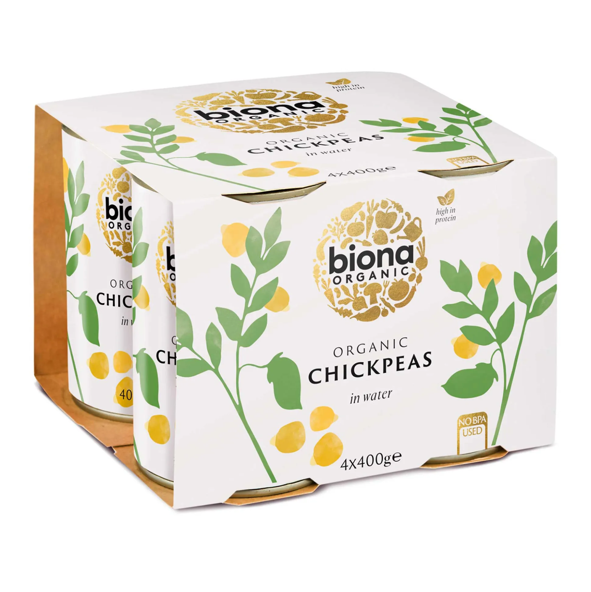 Biona Organic Chick Peas 4-Pack 4x400g