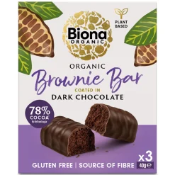 Biona Organic Dark Chocolate Brownie Bar Multipack 120g