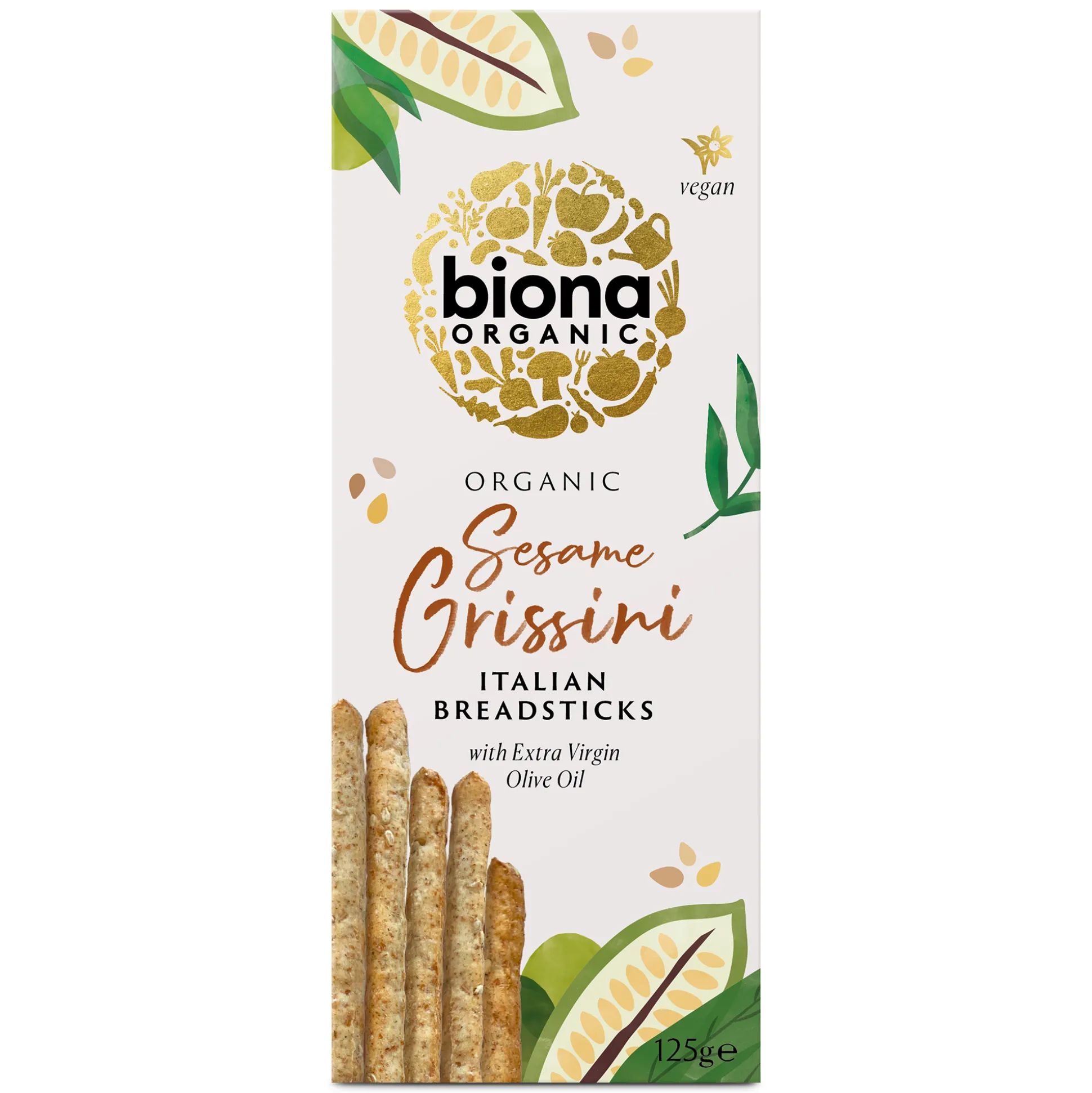 Biona Organic Grissini Breadsticks - Sesame 125g