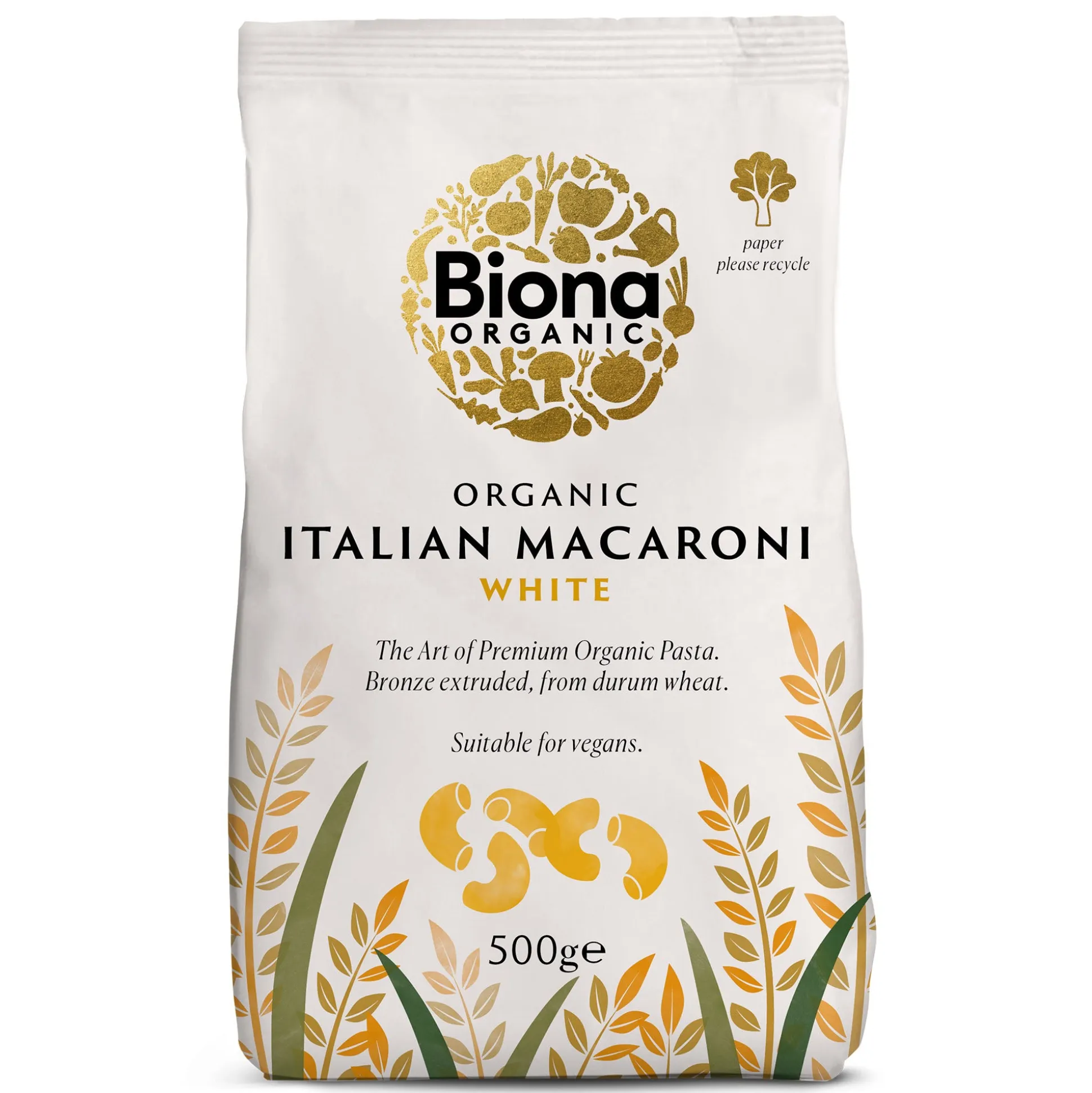 Biona Organic White Macaroni 500g