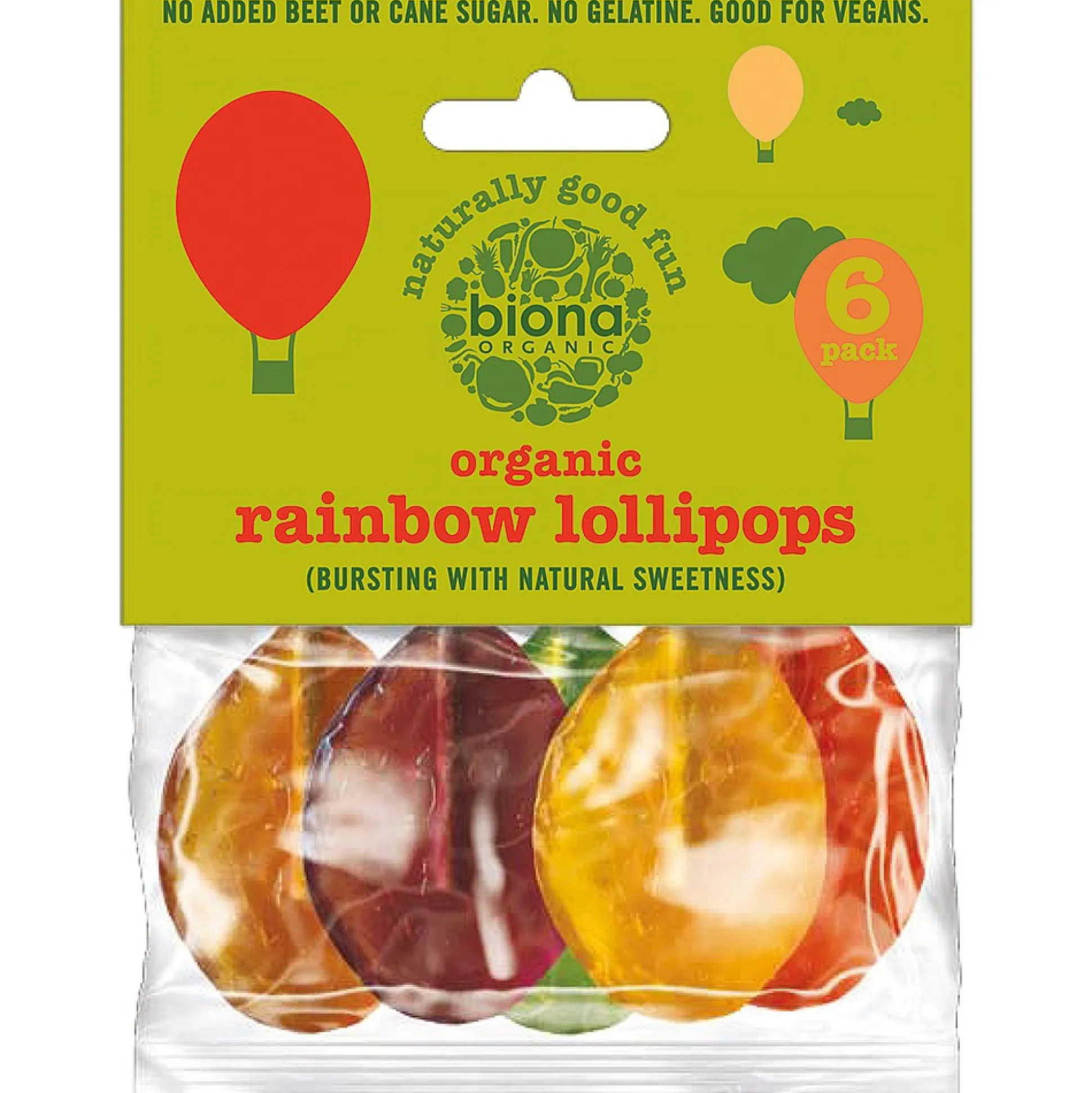 Biona Rainbow Lollies 6