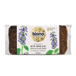Biona Rye Chia Flax Bread 500g