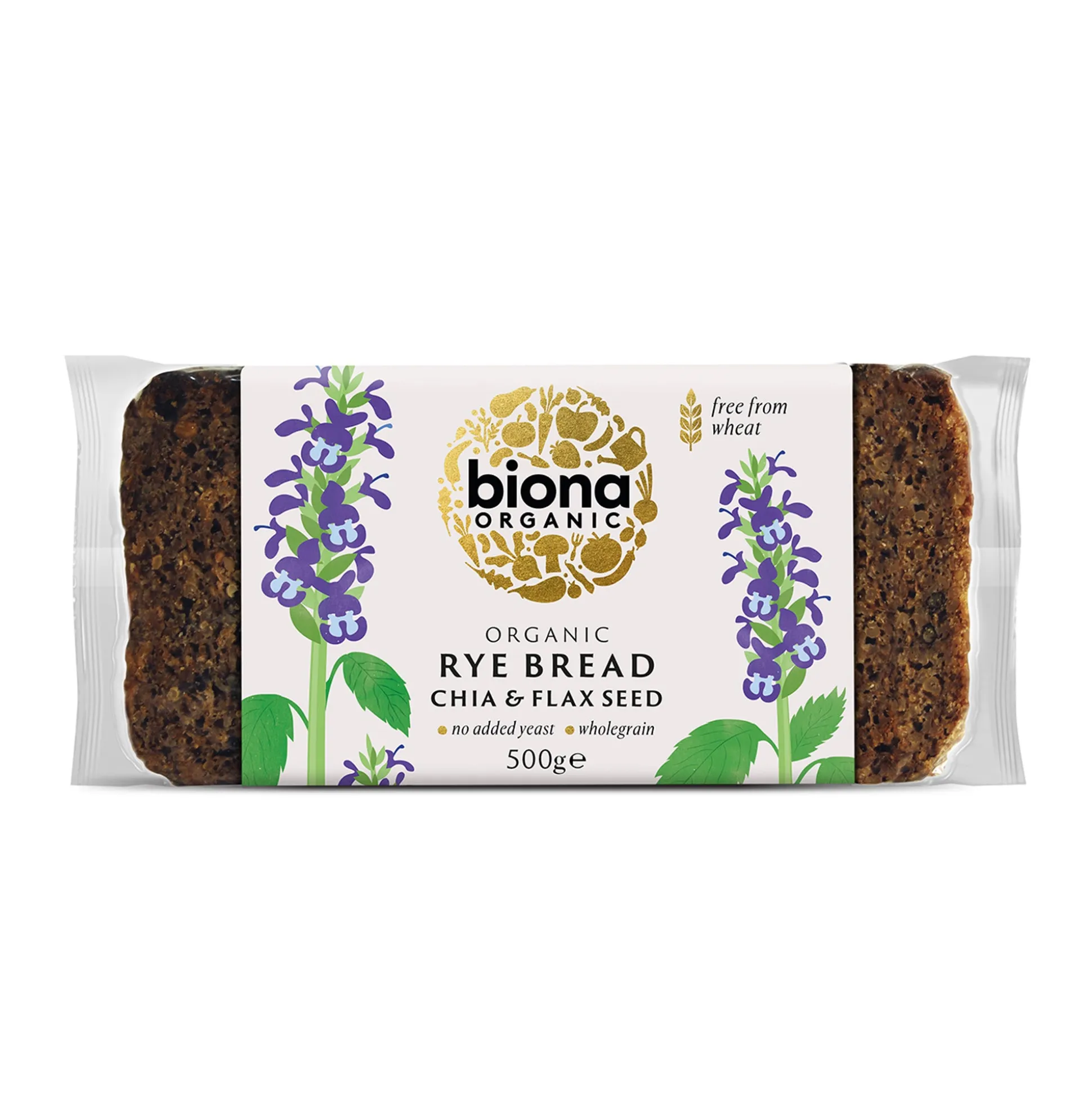 Biona Rye Chia Flax Bread 500g