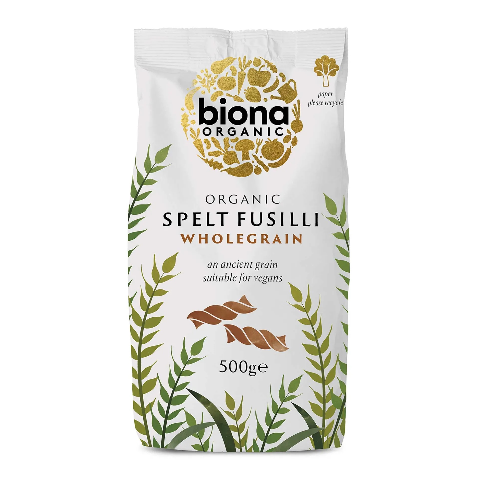 Biona Spelt Fusilli Brown 500g
