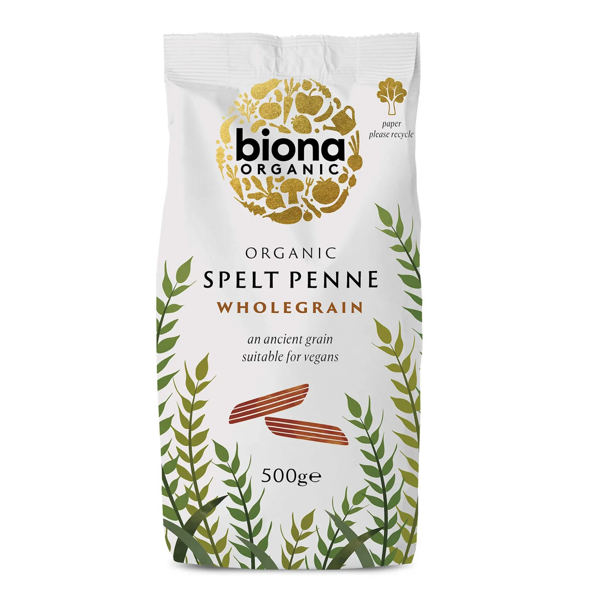 Biona Whole Spelt Penne 500g
