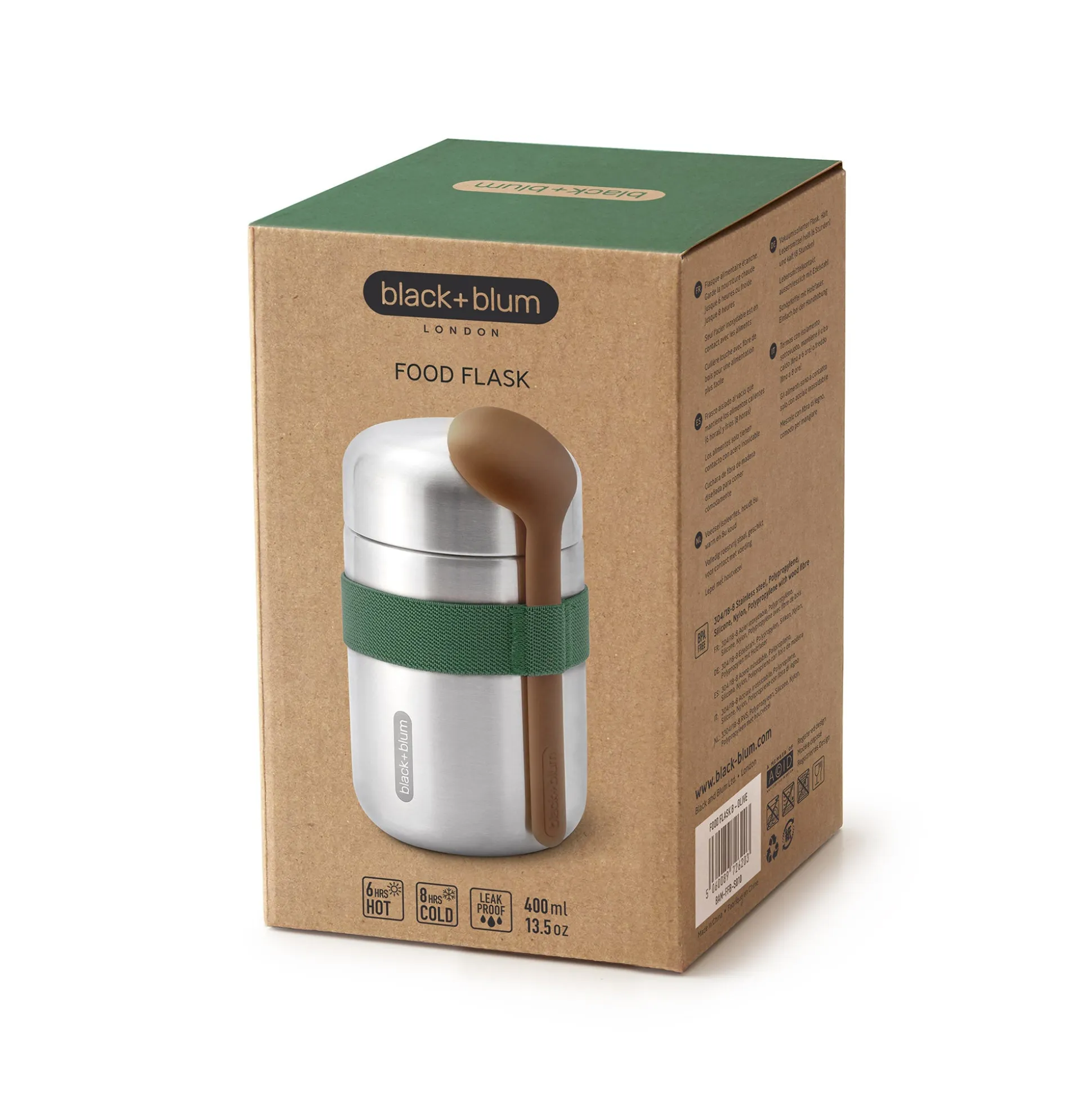 Black+Blum Insulated Food Flask - Olive 400ml