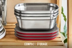 Black+Blum Microwavable Steel Food Box - Large 1.2L