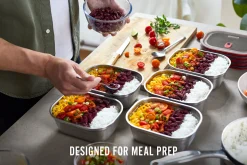 Black+Blum Microwavable Steel Food Box - Large 1.2L