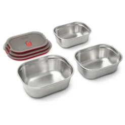 Black+Blum Microwavable Steel Food Box - Set of 3 - Mixed each