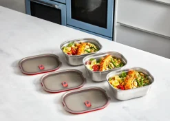 Black+Blum Microwavable Steel Food Box - Set of 3 - Mixed each