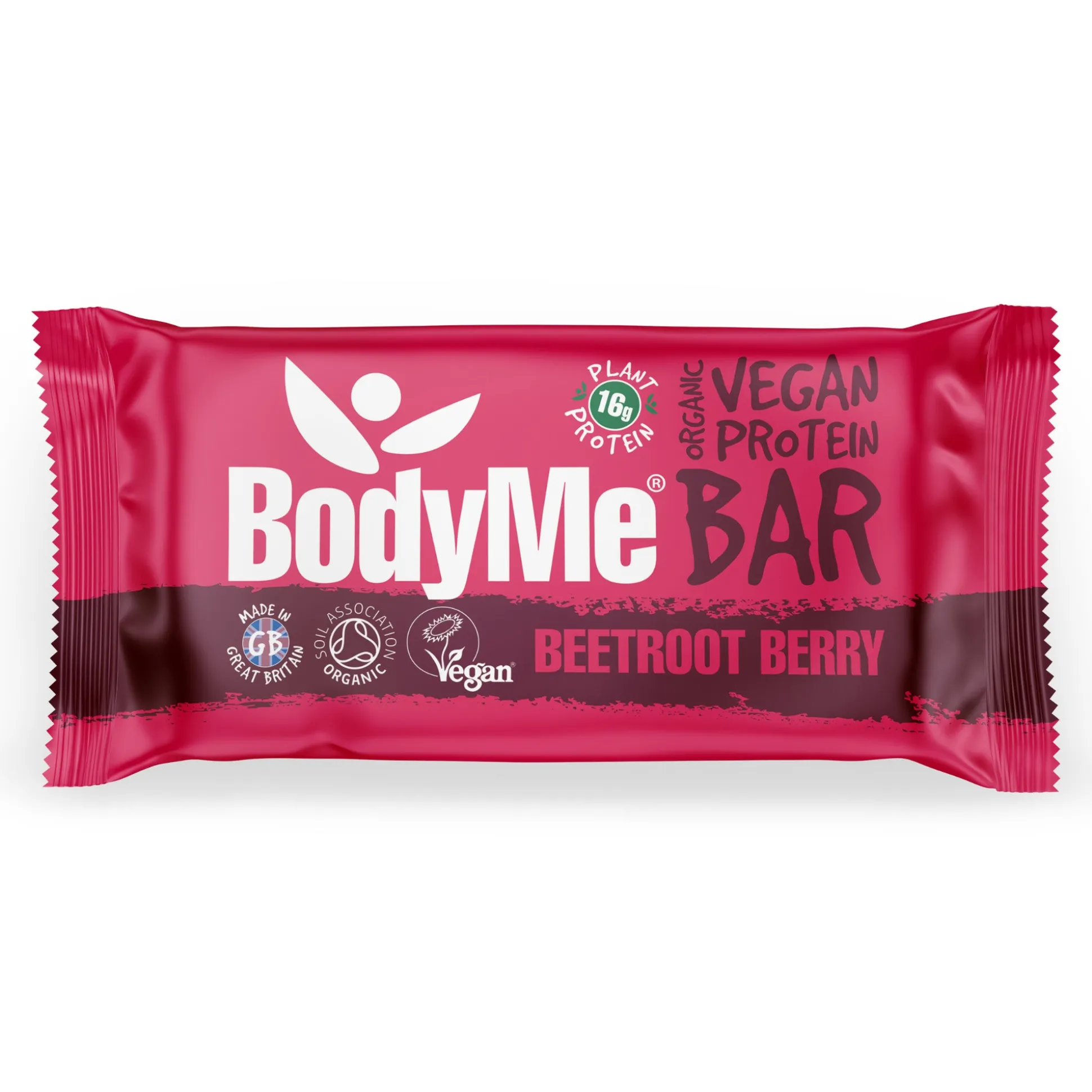 BodyMe Organic Beetroot Berry Vegan Protein Bar 60g