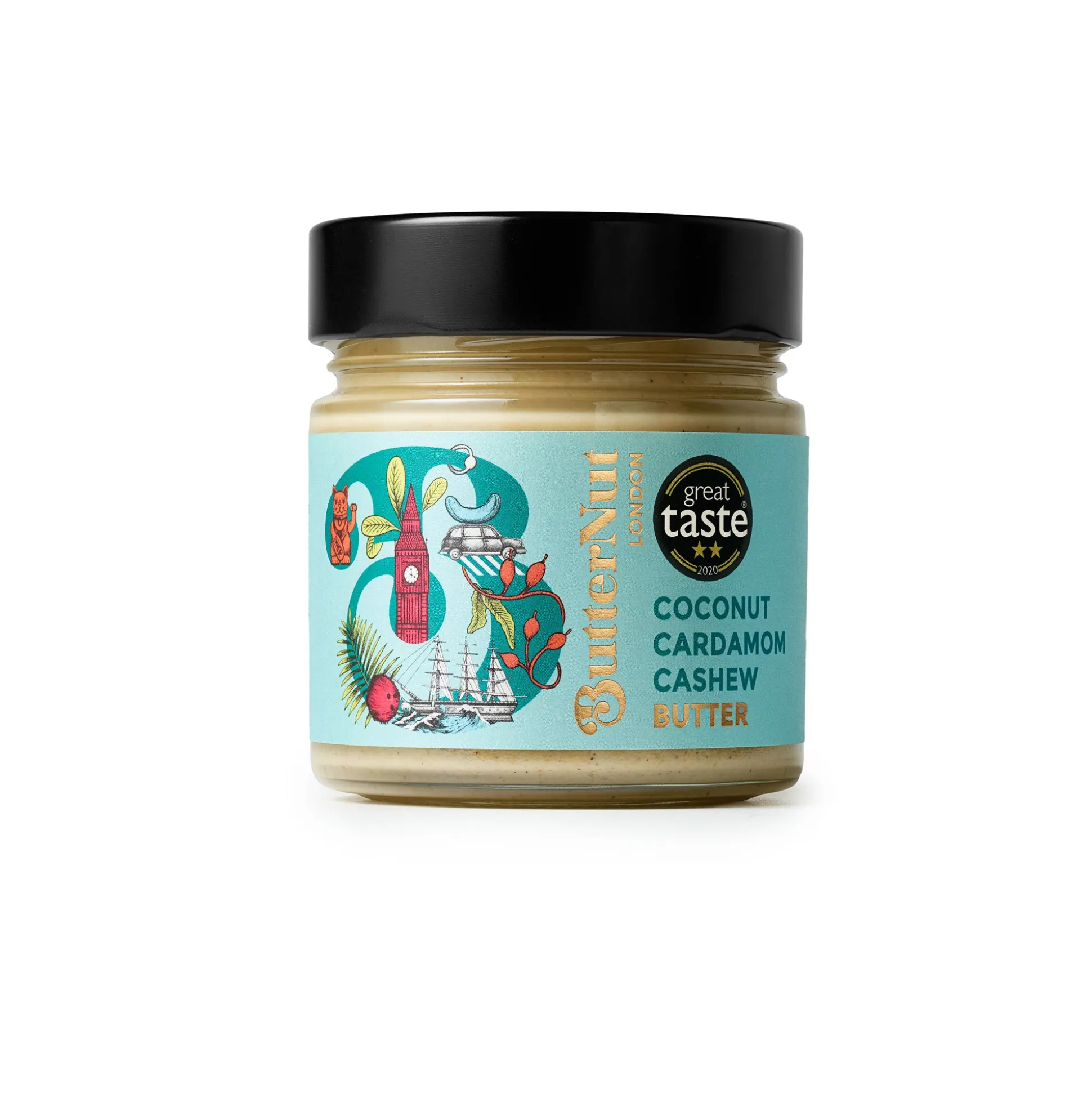ButterNut of London Coconut Cardamom Cashew Butter 180g
