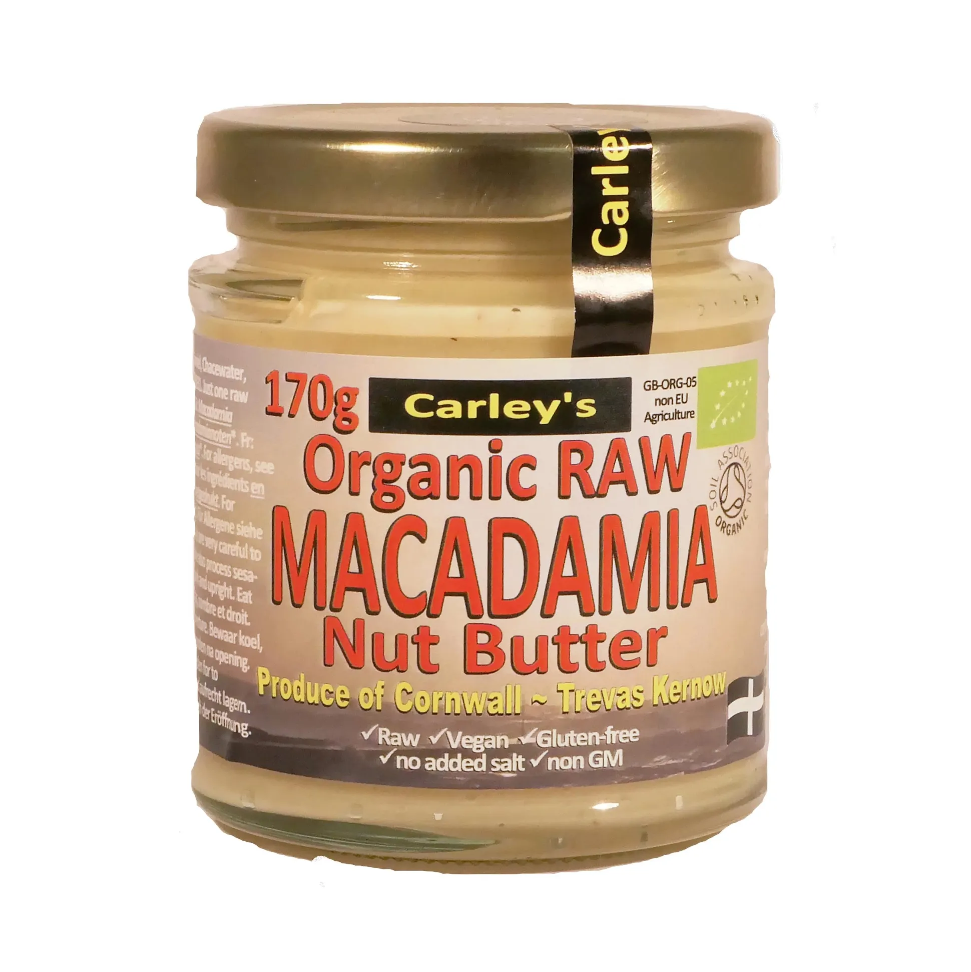 Carley's Raw Macadamia Nut Butter 170g