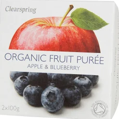 Clearspring Apple Blueberry Puree 200g