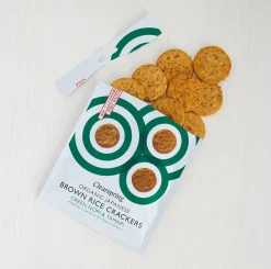 Clearspring Brown Rice Crackers Tamari & Green Nori 40g