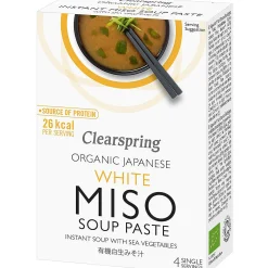 Clearspring Instant White Miso Soup Paste 4 X 15g