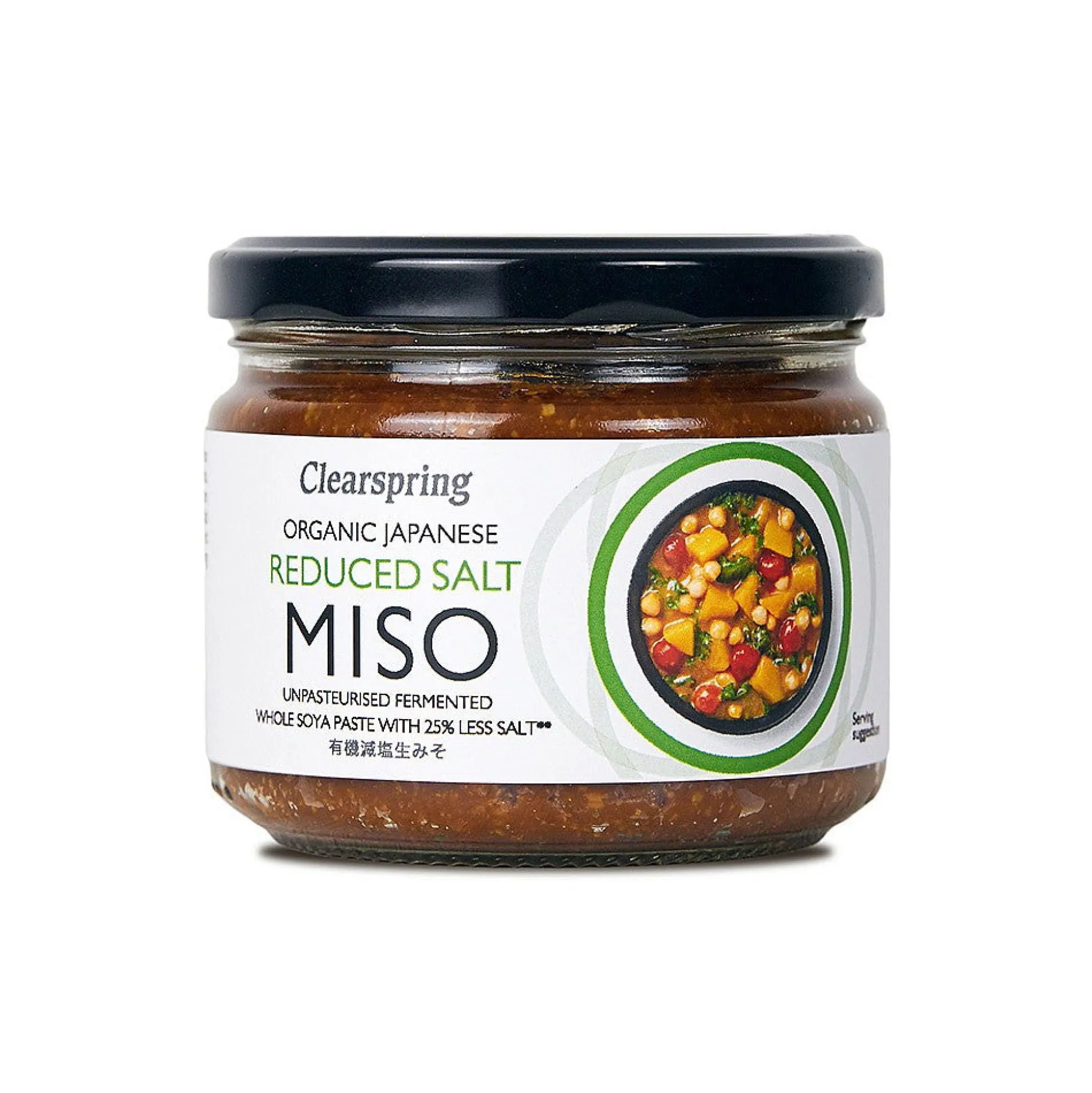 Clearspring Japanese Reduced Salt Miso Paste - Unpasteurised 270g