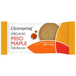 Clearspring Organic Oat Biscuits - Miso Maple 40g