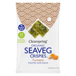 Clearspring Seaveg Crispies Turmeric 4g