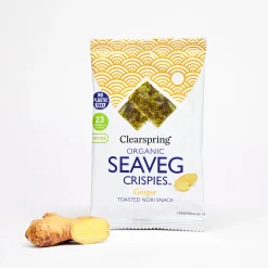 Clearspring Seaveg Crispies Ginger 4g