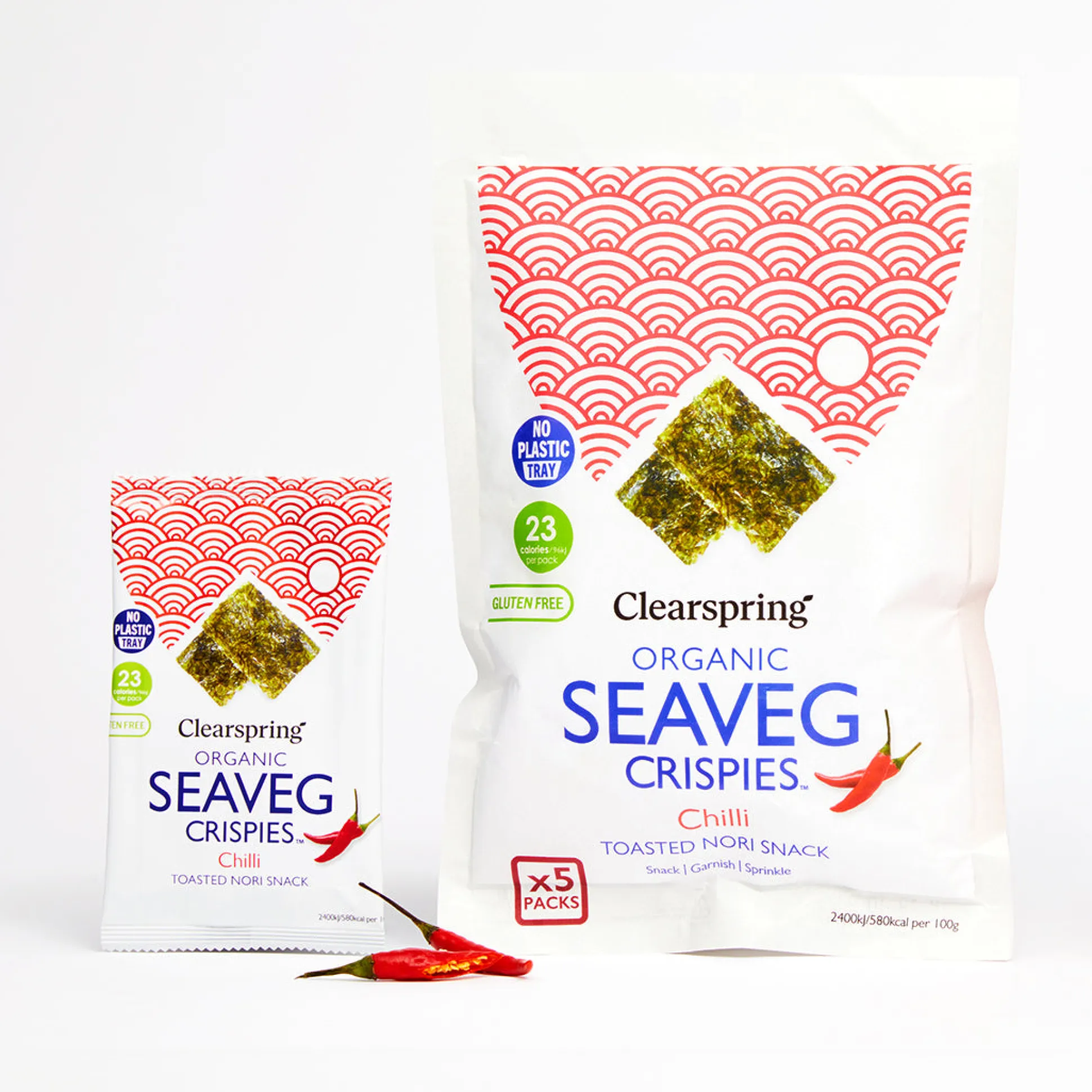 Clearspring Seaveg Crispies Chilli Multipack 5x4g