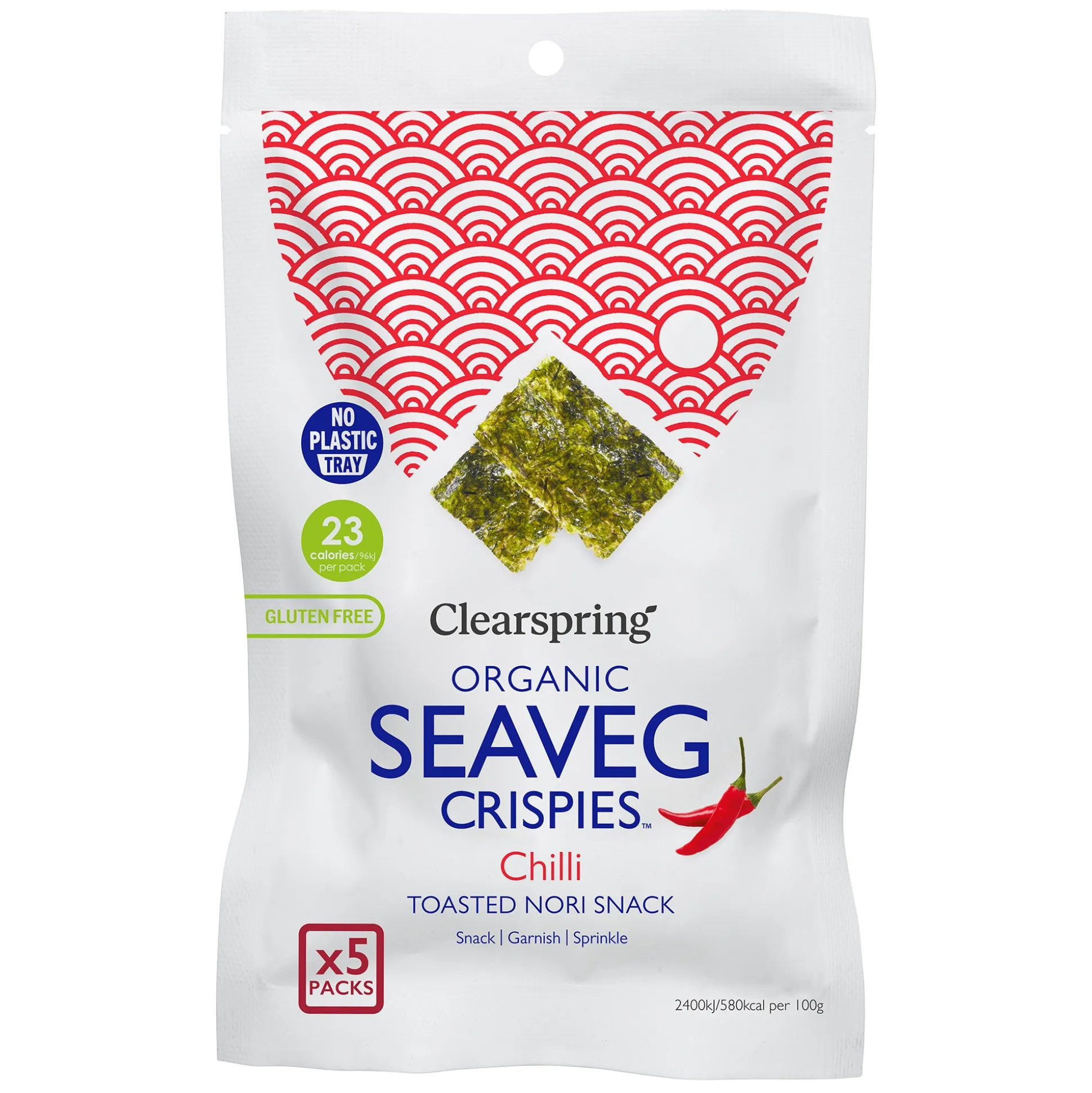 Clearspring Seaveg Crispies Chilli Multipack 5x4g
