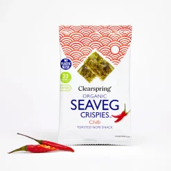 Clearspring Seaveg Crispies Chilli 4g