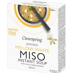 Clearspring White Miso Instant Soup with Tofu 4x8g