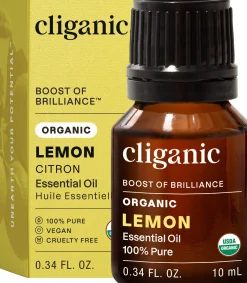 Cliganic Organic Lemon Essential Oil 10 ml