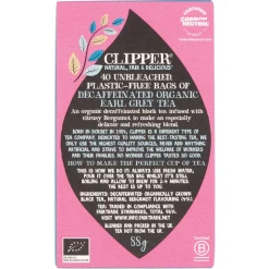Clipper Earl Grey Decaf Tea 40 bags
