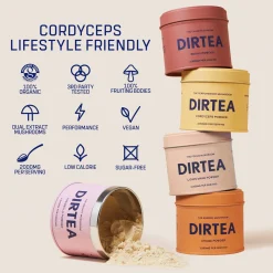 DIRTEA Cordyceps Mushroom Powder 60g (30 Servings)