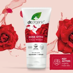 Dr Organic Rose Otto Face Wash 150ml