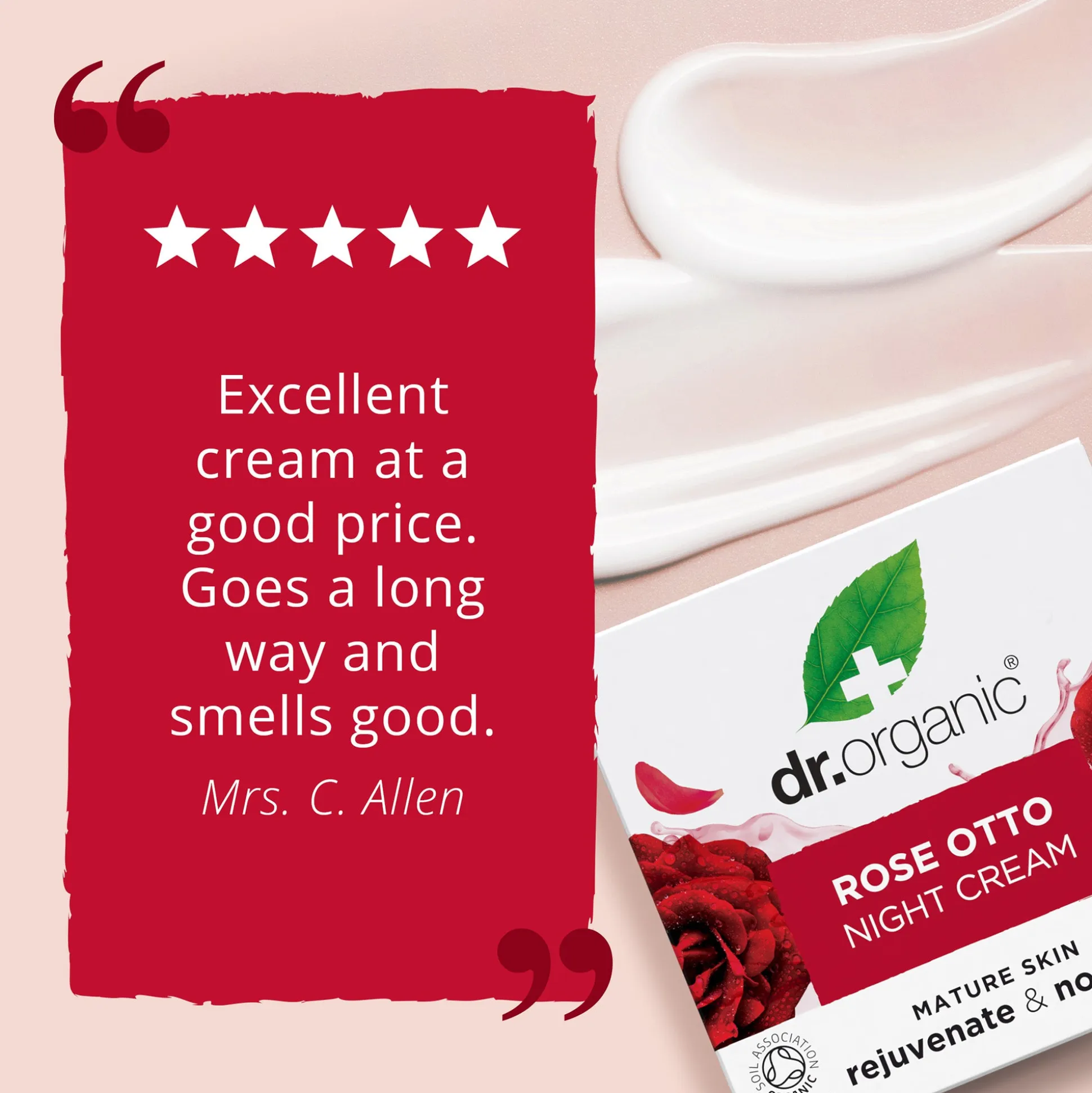 Dr Organic Rose Otto Night Cream 50ml