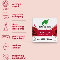 Dr Organic Rose Otto Night Cream 50ml